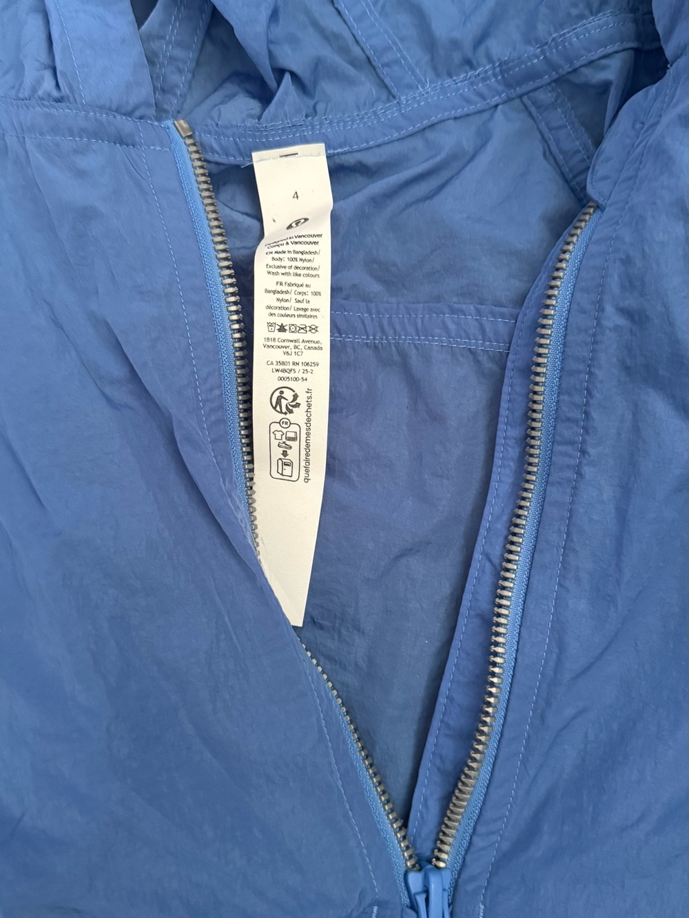 Light Blue Hooded Anorak Pullover - Picture 2 of 3